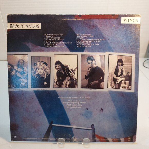 Wings ~ Back To The Egg (Vinyl LP, 1979) - Picture 4 of 4